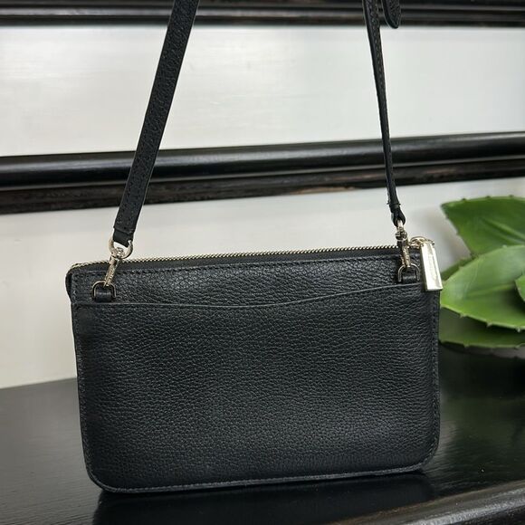 Kate Spade New York Leila genuine, leather Crossbody shoulder clutch handbag - Picture 3 of 12